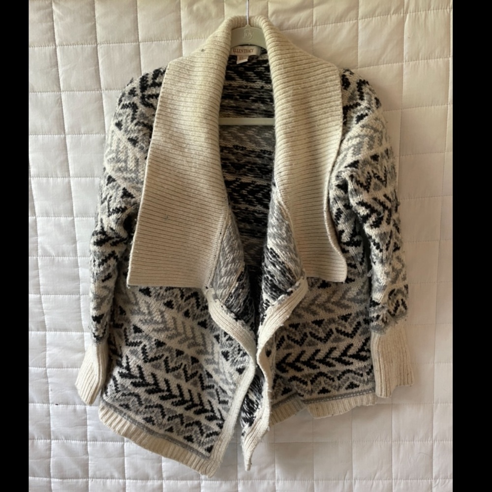 Ellen Tracy chunky wrap sweater
